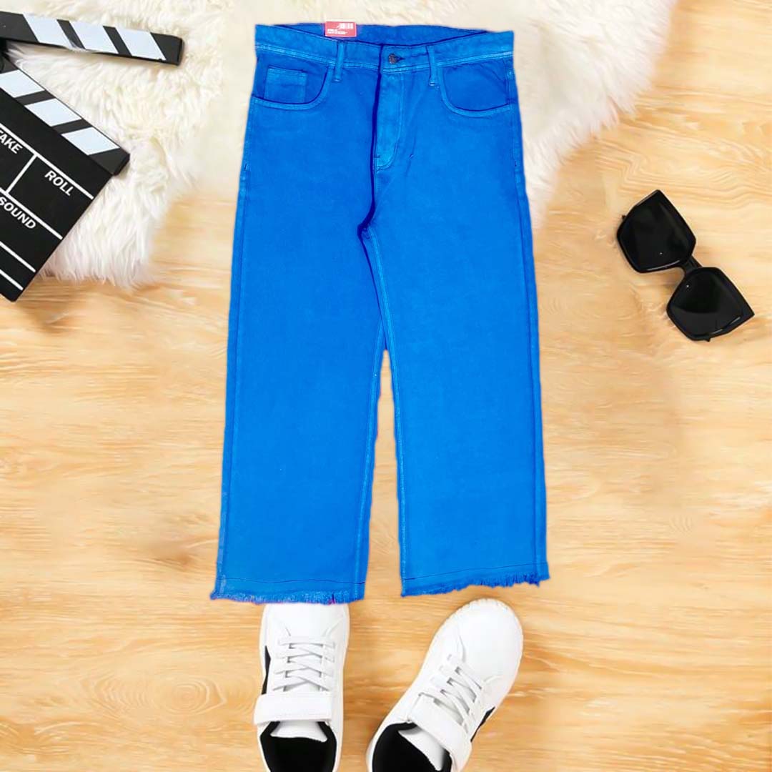 LADY ROYAL BLUE FLARED JEANS FLAPPER