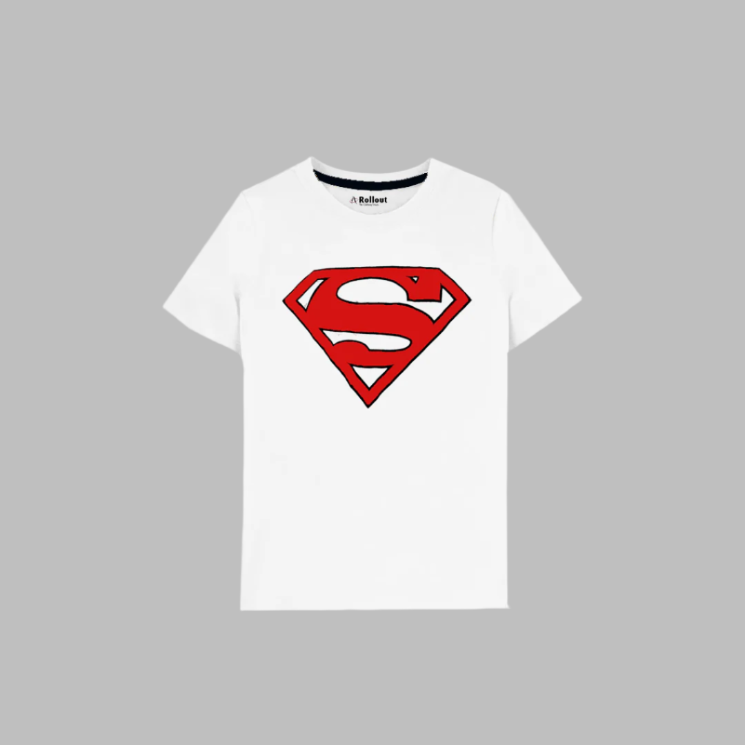 White Superman  kids T shirt