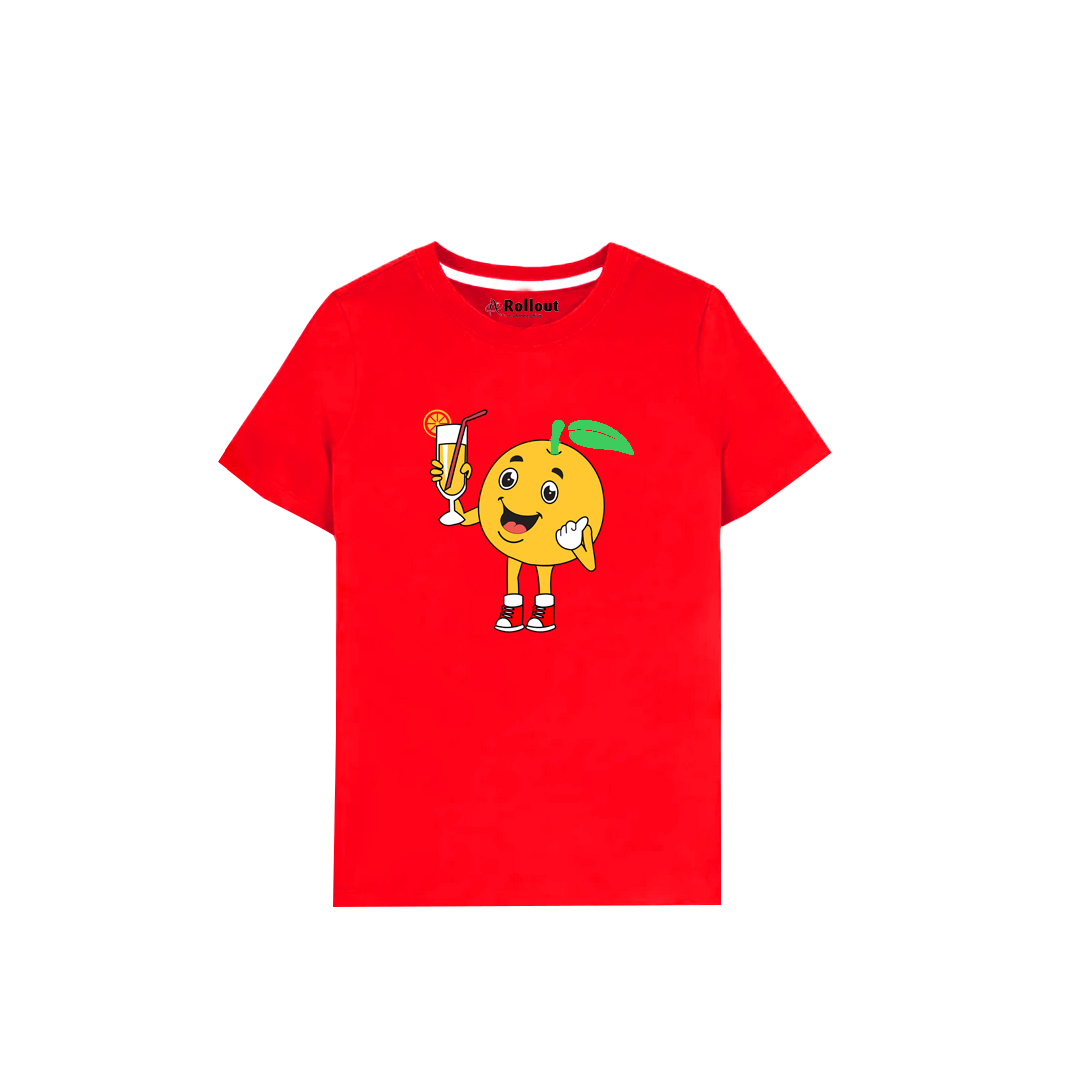 Red Orange Juice  kids T shirt