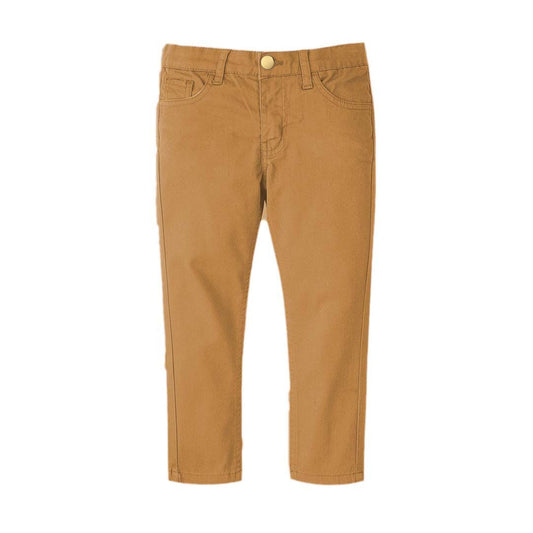 ROLLOUT Camel Brown cotton pent slim fit