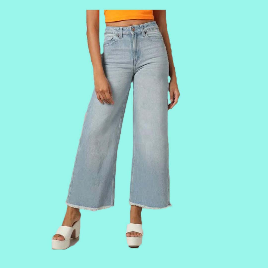 ROLLOUT Lady Sky Blue flapper denim jeans