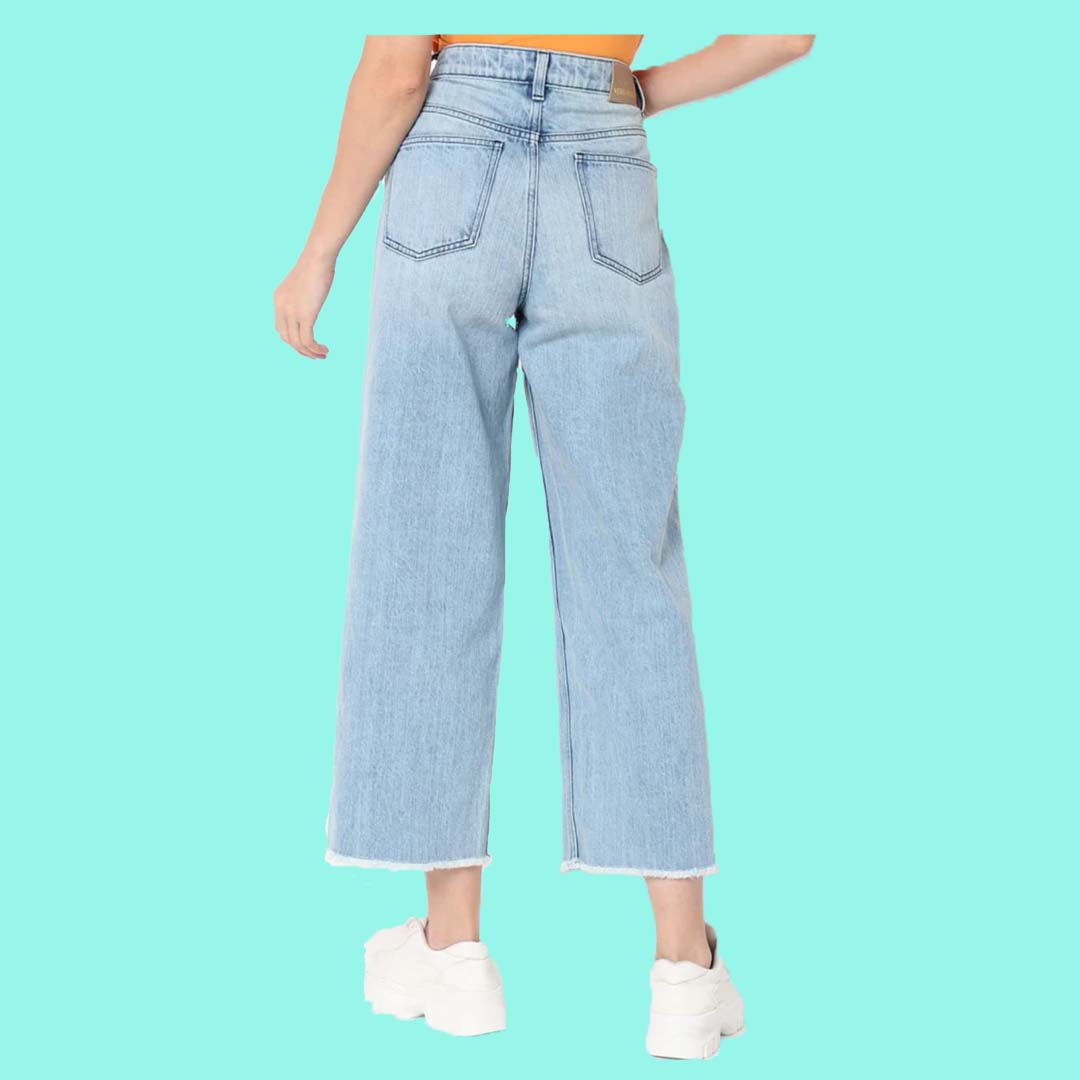 ROLLOUT Lady Sky Blue flapper denim jeans