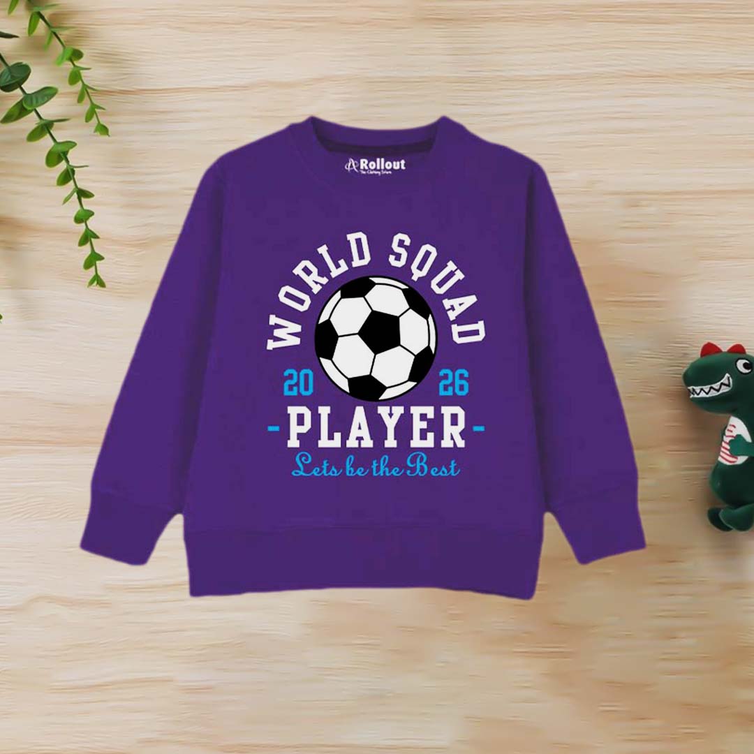 ROLL OUT Purple world player sweatshirt